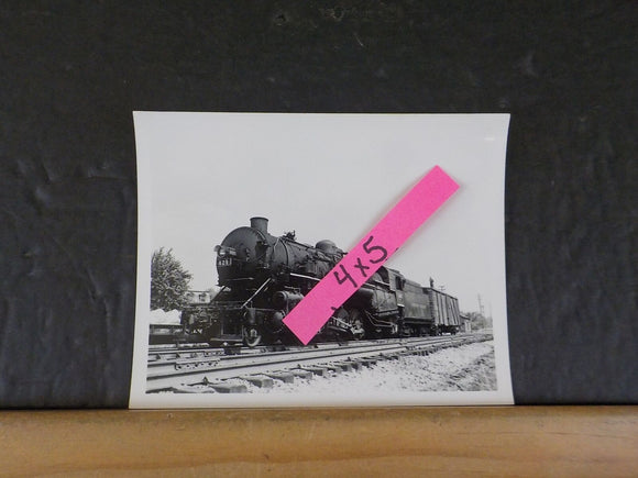Photo Lehigh Valley Locomotive #421  4X5 Black & White Roselle Park NJ 1950