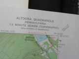 Map Pennsylvania State Maps Lot of 3 Altoona Hollidaysburg Harrisburg West