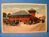Postcard D. L. & W. Station Cortland NY Postmarked 1920 Cortland NY