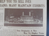 Ives Miniature Railway News Extra edition newspaper reprint?