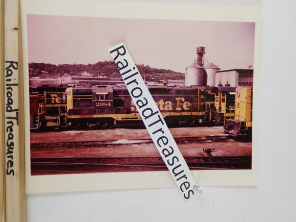 Photo Santa Fe Locomotive #2684 8 X 10 Color Argentine KS 1970