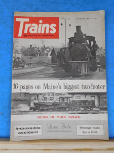 Trains Magazine 1965 October Maine's biggest two footers Lucius Beebe