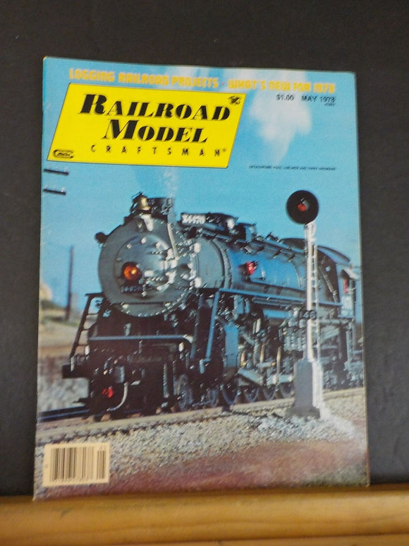 Railroad Model Craftsman Magazine 1978 May Logging railroad projects