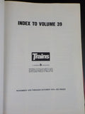 Trains Magazine Bound Volume 39  Nov 1978 - Oct 1979