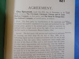 Agreements Baltimore & Ohio Railroad Company Vol 14 Vice President 1916-1923