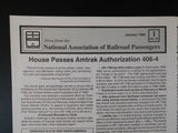 News from the National Association of Railroad Passengers 1996 COMPLETE YEAR Lot