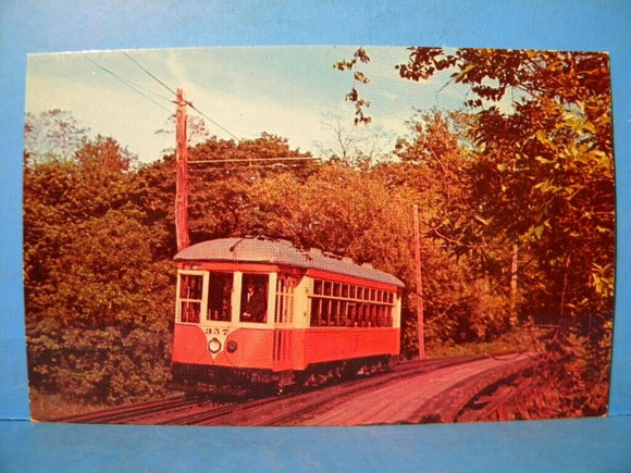 Postcard Branford Trolley Museum East Haven Connecticut. No.357