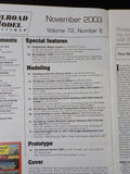 Railroad Model Craftsman Magazine 2003 November GE U30C diesel plans CNR wood bo