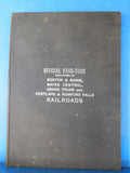Official Hand-Book Employees B&M Maine Central, GT+ P&RF 1905