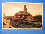 Postcard Union Depot Pueblo Colorado Postmarked 1936 Pueblo Colorado