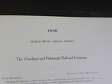 Cleveland and Pittsburg Railroad Company Annual Report 1936 89th Mileage Equipme
