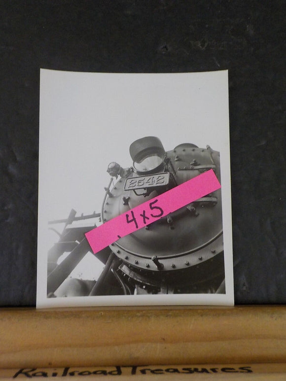 Photo Erie Locomotive #2542 Black & White 4X5 Spring Valley NY 1949 Headlight Bo