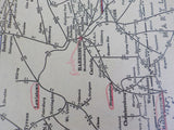 Handy Railroad Atlas 1944 Rand McNally Soft Cover   Staples have been removed