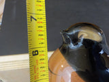 Mouth Blown glass bird Brown and black Oriole?