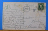 Postcard Union Station Dallas postmarked 1913. To Hurbert Johnson