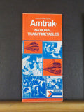 Amtrak 1970 Public Timetable Lot Includes 5 Timetables National schedules
