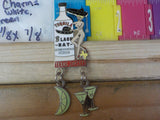 Jaycees Texas Black Hat Tequila w/Nude  Girl and Hanging Charms  PIN