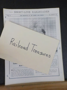 Short-Line Railroader #35 1958 2nd qtr Steam Some places whereCOPY