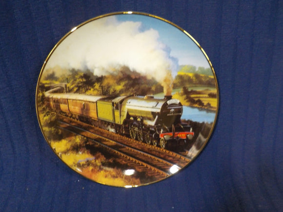 Plate Flying Scotsman Nicols Trudgian Train Railroad  plate  p0984