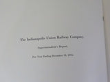 Indianapolis Union Ry Co Annual Report 1915  MAP