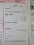 Railroad Model Craftsman Magazine 1961 May RMC Build a rail cutter Leaning silo