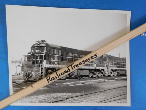 Photo Atlantic Coast Line Railroad Locomotive #3001  8 X 10 B&W