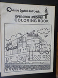 Chessie System Railroads Items lot 5 Patch Menu Coloring book Notepad