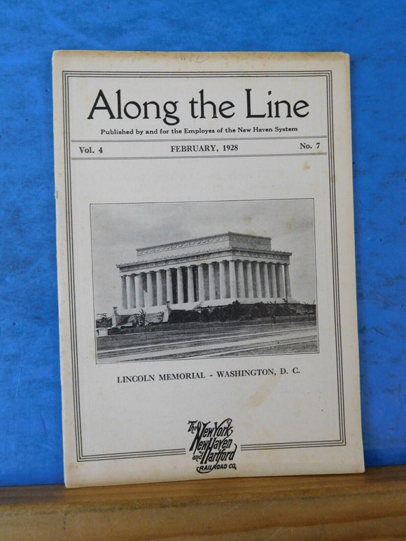 Along the Line 1928 February  New York New Haven & Hartford Employee Magazine