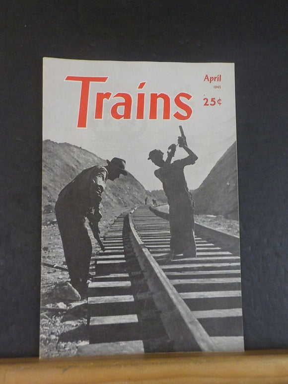 Trains Magazine 1945 April Dixon Hill Improvement. High Speed water scoop Frisco