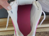 Nike Tekno womens sneakers A03108-104 Size 9 White, Hot Pink & Neon Orange