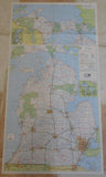 Rand McNally Michigan Standard Reference Map and Guide 1972 SC