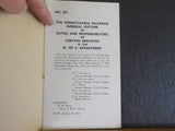 Pennsylvania Railroad General Outline Duties Responsibilities Certain Empl MofE