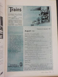 Trains Magazine 1946 August Stamped sample issue Sandusky Bay Bridge C&EI Sandy