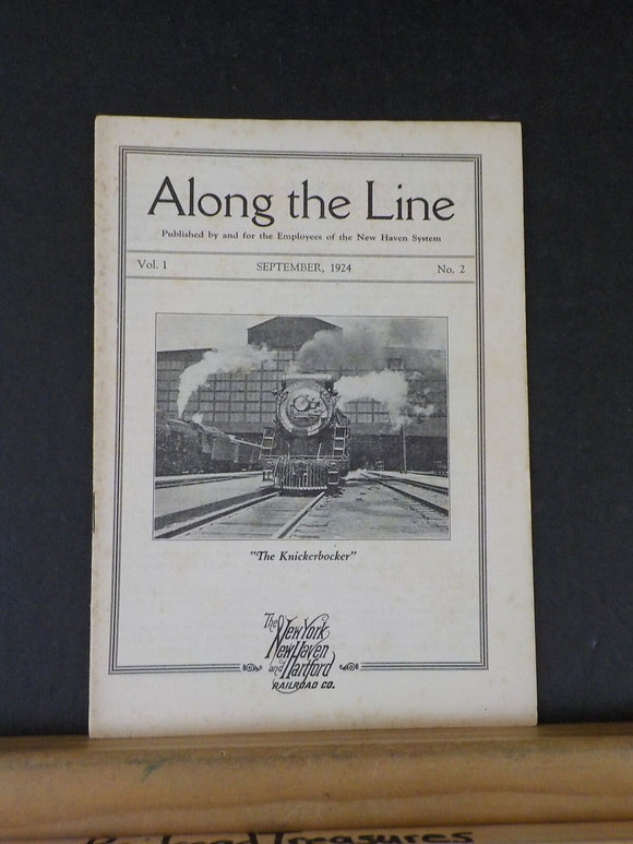 Along the Line 1924 September New York New Haven & Hartford Employee Magazine