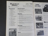 Railroad Model Craftsman Magazine 1987 June  Wood chips Tunnel motor Country sto