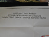 Map Northeast and Midwest  Industry Structure Competitive Freight Service 1975