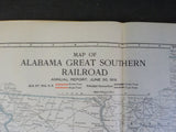Alabama Great Southern Railroad Company Annual Report 1916 39th  MAP