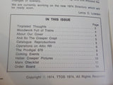 TTOS Bulletin Vol 9 #8 1974 August Toy Train Operating Society Engine, Engine Nu