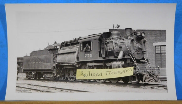 Photo CNJ Locomotive #779 Communipaw NJ 1937 Central Railroad of New Jersey