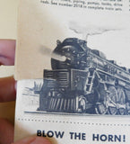 Lionel Train Catalog 1956 private issue Some Damage