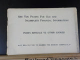Are you Paying for Old and Incomplete Financial Information? Poor’s Manuals vs.