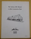 Century 628 Newest in Alco’s Locomotive Fleet Soft Cover 1963 Reprints