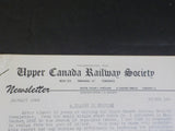 Upper Canada Railway Society Newsletter #168 January 1960 Oakwood streetcar line