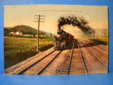 Postcard New York Limited Pennsylvania Railroad Losh's Run No Postmark PRR
