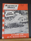 Railroad Model Craftsman Magazine 1960 June RMC Arch bridges 3/4 dome car Skelet