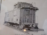Print Santa Fe Caboose #999293 by CHarley Krone