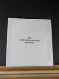 MP 1960’s Rio Grande Division Missouri Pacific RR Co Condensed Profile Binder
