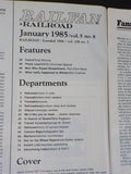 Railfan & Railroad Magazine 1985 January Recognizing the classic EMD paint schem