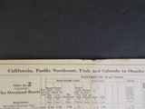 Union Pacific public timetable 1959 Fall Winter