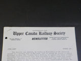 Upper Canada Railway Society Newsletter #137 June 1957 Equipment NotesCPR CNR